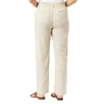 thumbnail image 2 of Briggs Ladies' Linen Blend Pants, Tan XL, 2 of 4