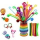 thumbnail image 2 of 200 piezas de 10 colores para niños, manualidades para niños, palos de felpa retorcidos, arte hecho a mano, materiales de bricolaje, juguetes de varilla giratoria (coloridos), 2 of 5