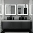 thumbnail image 5 of Ozarke Aurora LED Vanity Mirror with Aluminum Frame, Anti-Fog Feature and 3 Key Touch Control - Medium, 5 of 10