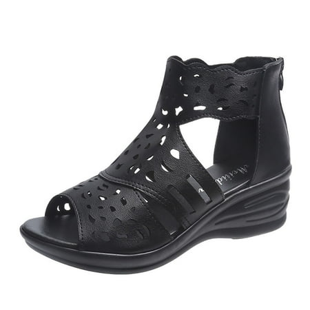 

zuwimk Summer Sandals For Women 2023 Women Flip Flops Basic Plain Slippers Slip On Sandals Slides Casual Peep Toe Beach Black