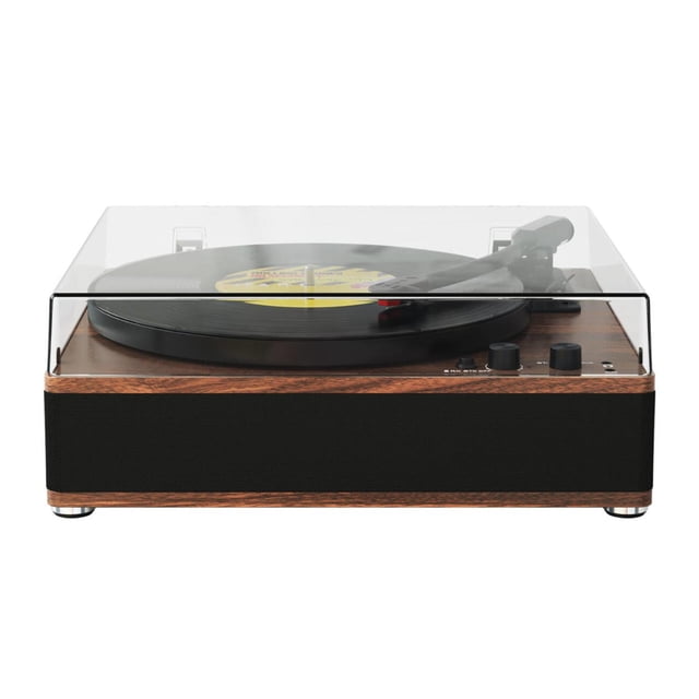 Tocadiscos Bluetooth y USB Retro Caoba Bonn