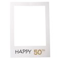 thumbnail image 1 of MasteelfCA Happy 50th DIY Paper Picture Frame Cutouts Photo Booth Props for Birthday Party, 1 of 7