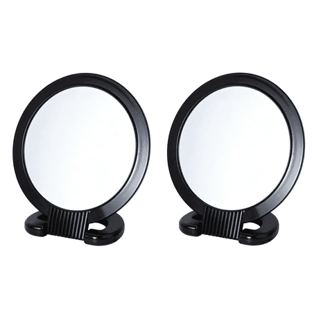 2-Sided Vanity Mirror with Stand Regular & Magnified View for Makeup Grooming 2 Pcs