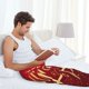 thumbnail image 5 of Fotbe Happy New Year2 Pantalones de Pijama para Hombre, Pantalones de Dormir, Pantalones de Casa con Cintura Ajustable y Bolsillos-Small, 5 of 6