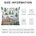 thumbnail image 5 of Theme Throw Pillow Covers , Happy Camping Pillow Covers, Travel Car Rv Accessories Cushion Cases, Botanical Flowers Mountain Decorative Pillow Covers Bedroom Decor, 5 of 5