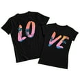 thumbnail image 4 of Floenr Mens T Shirts,Men Couples Lover Valentine's Day Short Sleeve Love Letter Print T Shirts Tops, 4 of 7