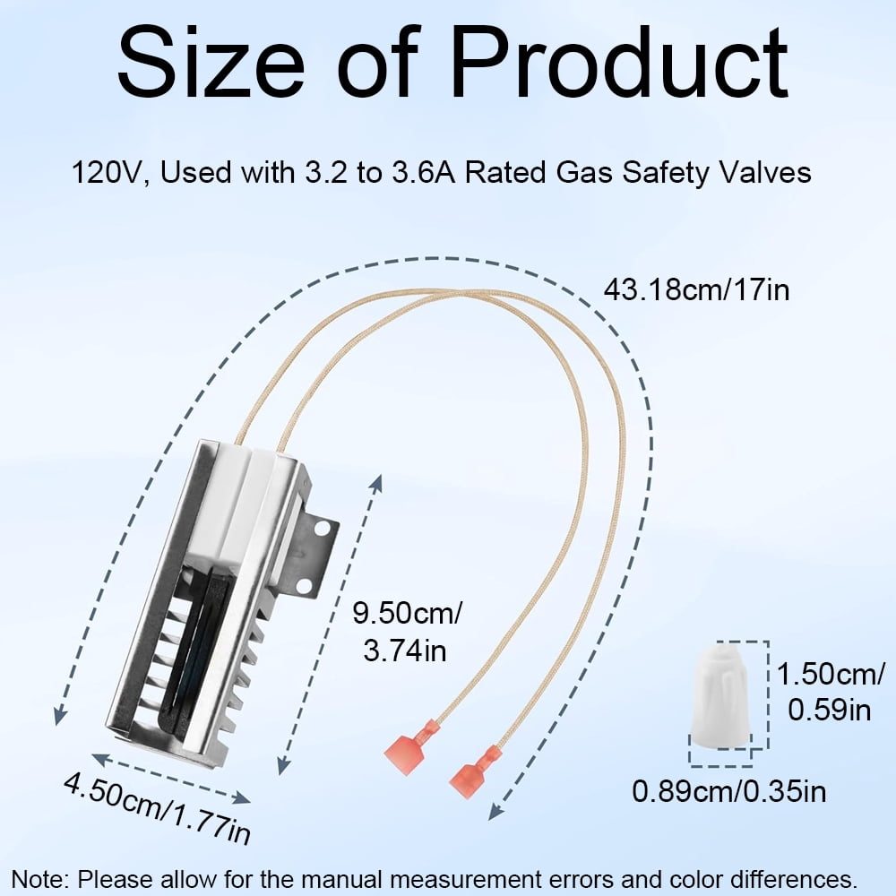 TOP-MAX 00492431 Oven Igniter, Gas Range Igniter Replacement Part, fit for Thermador Select Kenmore Stoves/Ovens/Ranges, Replace AP3674290, 00487383, 00610098, 1107469, 20-01-500