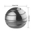 thumbnail image 4 of Bewildely Spinning Toy Home Desktop Aluminio Giroscopio Ball Party Desmontable Rotating Toy, Grey, 38x34mm Type3 NO3 Bewildely FN000161-04, 4 of 6