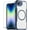 blue, variant on REQO for iPhone 16e Phone Case with Screen Protector, Flexible Slim Carbon Fiber [Support Wireless Charging] Protection Bumper Hard Rubber Case Compatible for Apple iPhone 16e (2025 6.1")