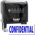 thumbnail image 1 of Large Self-Inking Confidential Stamp, Trodat Printy 4913, Press and Print Stamping, Impression Size 7/8" x 2-1/4", Up to 10,000 Impressions - Blue Ink, 1 of 10