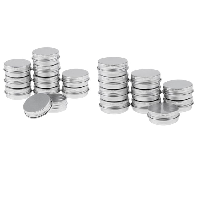 2x Bote de Crema Cosmético de Del Tarro de Del Bálsamo de de 10pcs 15ml Botella de Aluminio