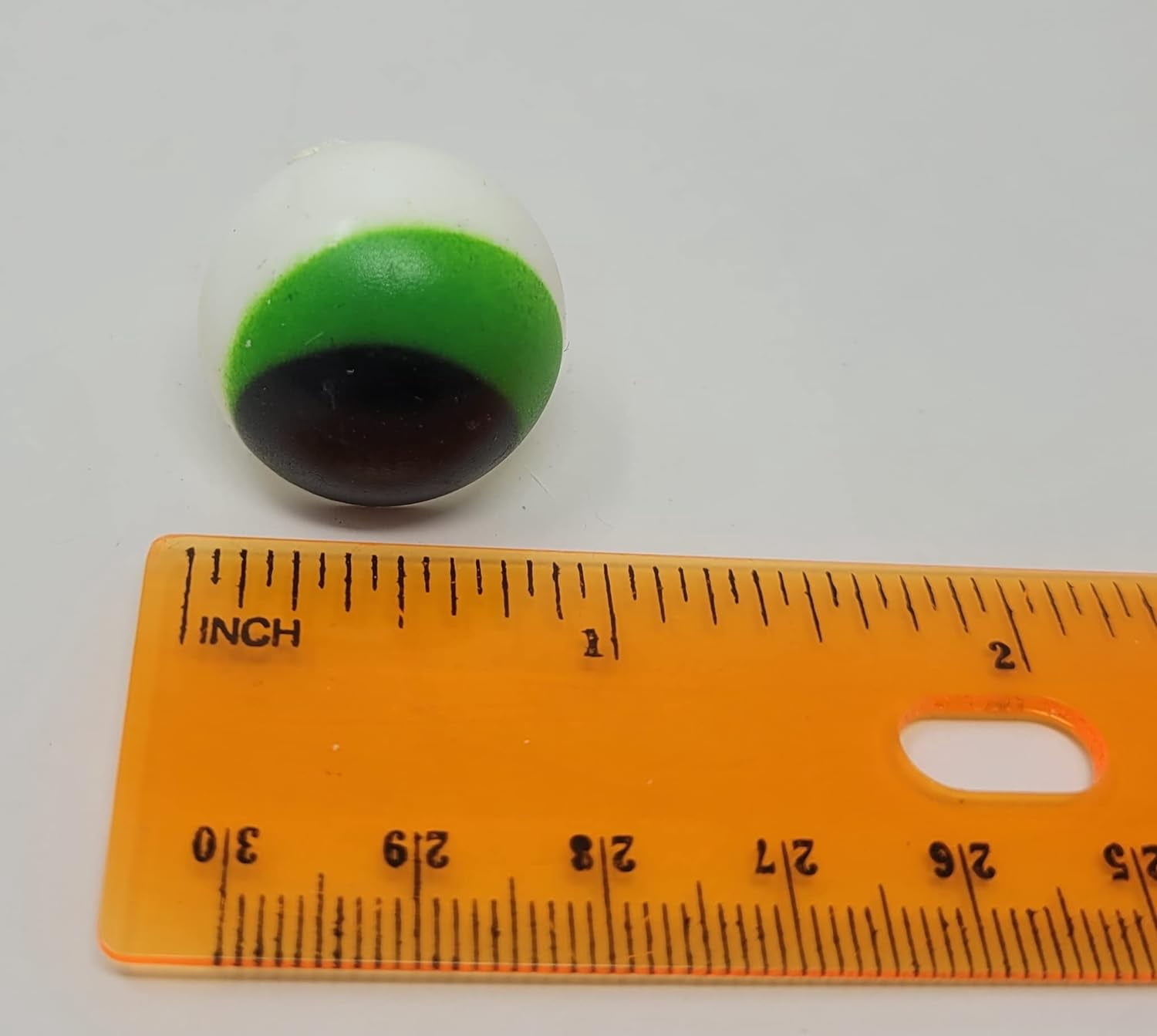 Pair of Zim's 24mm Green Painted Plastic Frog Safety Eyes for Craft or Puppets (Pack of 6)