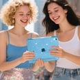 thumbnail image 2 of Getino Glitter Case for iPad A16 Case, Compatible with iPad 11th Generation Case 11 Inch 2025, iPad 10th Generation Case 10.9 Inch 2022 with Pencil Holder for Women Girls, Lilac, 2 of 9