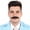 Black, variant on HPO Adult Men's Synthetic Hair Mustache Cosplay Facial Hair