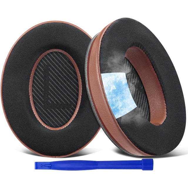 Almohadillas para auriculares SoloWit QC35 QC35 II Cooling-Gel Coffee