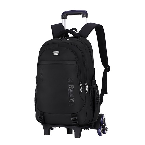 Trolley Backpack Creative 6-Wheel Rolling Backpack School Backpack for Students