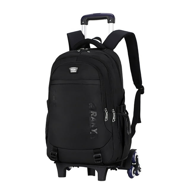 Trolley Backpack Creative 6-Wheel Rolling Backpack School Backpack for Students