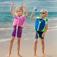 thumbnail image 6 of Weebloom Boy Swimsuit,Girls Swimwear Life Vest Kids 2-10 Years Old Pool Beach Ocean Water Outfit Swimming Outdoor Activities Lovely Beachwear 4-5 Years, 6 of 9