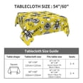 thumbnail image 3 of Zufioo Honeybee Print Square Decorative Tablecloth, Wrinkle-resistant, Waterproof and Oil-resistant Tablecloth Coffee Table Cloth, Suitable for Restaurants-60"x60", 3 of 8