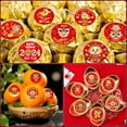 thumbnail image 6 of WaaHome Chinese New Year Stickers 2024 Year of The Dragon Stickers 112 Pcs 0.8 in Round Candy Stickers for Chocolate for Kids Envelope Stickers Lunar New Year Decorations 2024 Party Favor Supplies, 6 of 7