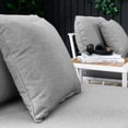 thumbnail image 4 of Lounge Chair Table Set, White Grey Gray, Aluminum, Metal, Fabric, Modern Contemporary, Outdoor Patio Balcony Cafe Bistro Garden Furniture Hotel Hospitality, 4 of 10