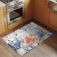 thumbnail image 2 of Entryway Rug 2'x3', Blue Coastal Small Rug for Kitchen Bathroom Door Mat Indoor Entrance, Summer Beach Starfish Weeping Eucalyptus Wooden Non-Slip Area Rugs Floor Mats Carpet Front Door Rugs, 2 of 8