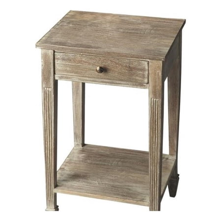 Beaumont Lane Modern Wood Transitional Rectangular Side Table