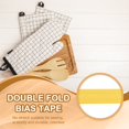 thumbnail image 4 of Uxcell Double Fold Bias Tape for Sewing, Quilt Binding Cotton Bias Tape Double Fold Fit for Hemming Yellow, 4 of 7