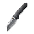thumbnail image 3 of WE Knife High-fin Frame Lock 22005-DS1 Damasteel Black Titanium Pocket Knives  Cuchillo, 3 of 4