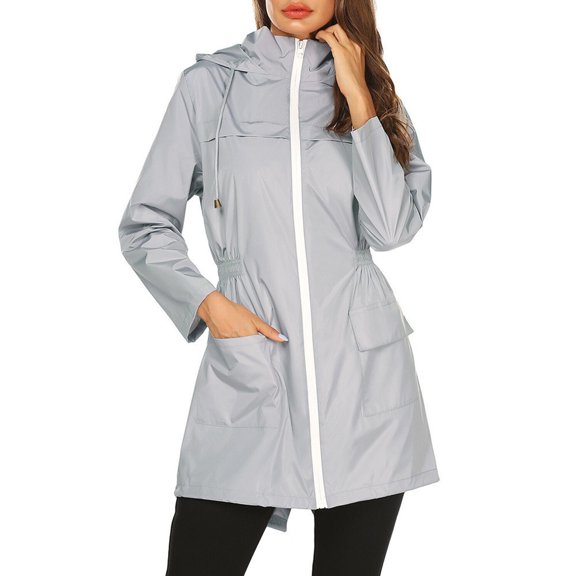 LEORX Outdoor Hiking Raincoat Women Waterproof Lightweight Hooded 1Pcs