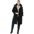 thumbnail image 5 of Alpine Swiss Womens Parka Trench Pea Coat Belt Jacket Faux Fur Hood Reg & Plus Sizes, 5 of 7