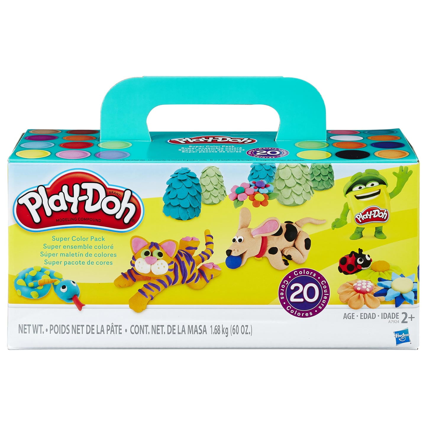 Play Doh Super Color Pack Assorted 3 Ounces 20 Pack