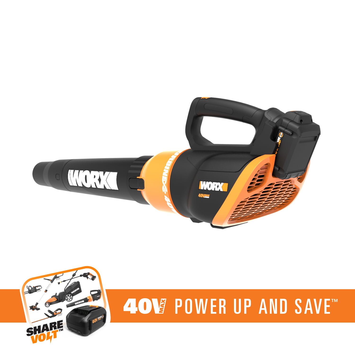 WORX Power Share 40-volt Max 20-in Single-stage Push Cordless Electric Snow  Blower 4 Ah (Battery and Charger Included) in the Snow Blowers department  at