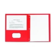 Sparco 2 Pocket Folders With Fasteners.5 Cap Letter Red Pk, 25