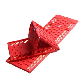 Universal Car Emergency Escape Plate Traction Mat Foldable Non-Slip Tire Grip Aid for Snow Ice Mud Sand, 2Pcs / 2 Pack (31.0 x 19.0 inches)