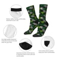 thumbnail image 4 of Fotbe Tropical Leaves1 Calcetas Largas con Estampado para Hombre y Mujer – Calcetas de Compresión Transpirables y Elásticas, Viajar y Uso Diario Talla 5-11, 4 of 6