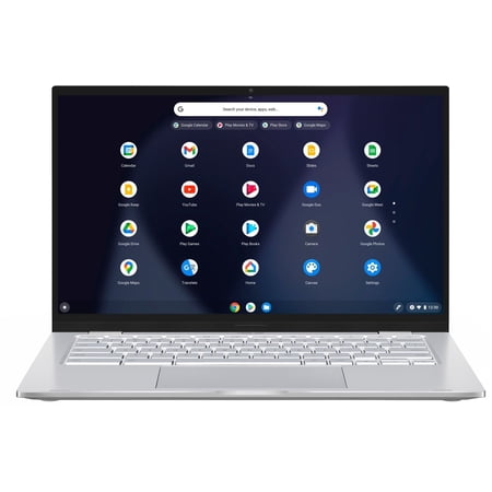 UPC: 0195553883399 | ASUS – 14  Chromebook – Intel Core M3-8100Y – 8GB Memory – 64GB eMMC – Silver Laptop