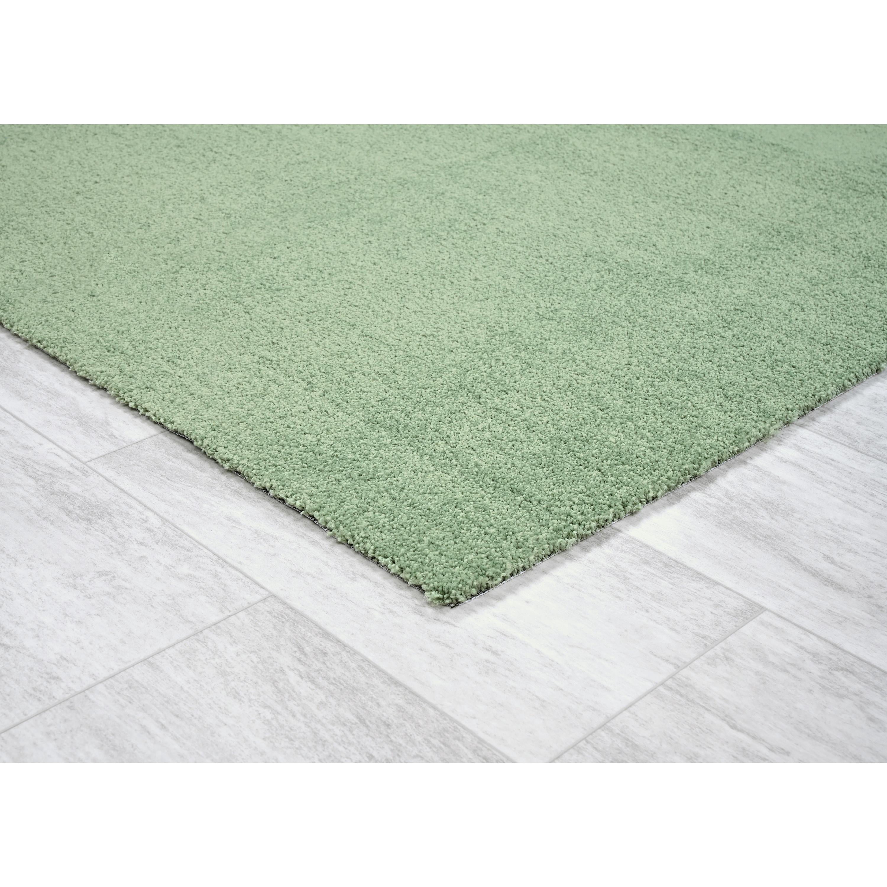 Garland Rug Gramercy Washable Polypropylene Deep Fern Bathroom Carpet, 4' x 6'