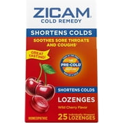 Zicam Cold Remedy Zinc Lozenges, Wild Cherry Flavor, 25 Count (Pack of 1)