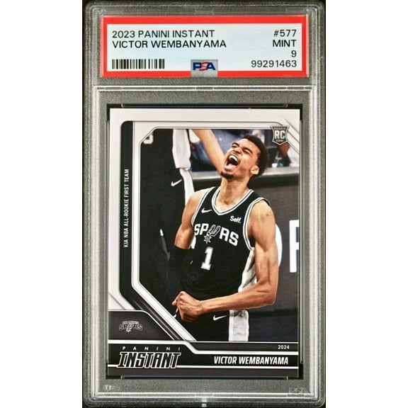 Victor Wembanyama 2023 Panini NBA All-Rookie 1st Team 577 Rookie Card PSA 9 Mint