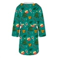 thumbnail image 5 of Peignoirs pour Femmes Peignoir Long Chaud Tendance à Manches Longues d'Hiver Pyjama Robe de Nuit, 5 of 5