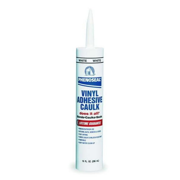 DAP 2102 Phenoseal Vinyl Adhesive Caulk, 10 oz, Almond