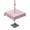 Pink, variant on Outdoor Tablecloths with Umbrella Hole & Zipper, Teal Blue 54x80 Inch Tablecloth Rectangle, Modern Abstract Art Ombre Striped Waterproof Table Cloth, Patio/Pool/Picnic Table Covers