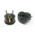 thumbnail image 3 of 3PK European Asian Schuko Plug Adapter - USA to Europe / Asia American to Euro, 3 of 3