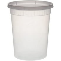 Heavy Duty Deli Containers with Lids | Airtight Food Storage Containers | Clear Kitchen Organizing Leak Proof, BPA-free 32 oz, Heavy Duty | 120CT