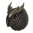thumbnail image 2 of Resin Decorative Plaques Metallic Bronze Steampunk Owl Head Wall Mask 8.5 X 6.75 X 3.5 Inches Bronze, 2 of 3
