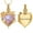 Purple/Gold, variant on Rose Heart Necklace Cremation Jewelry for Ashes Urn Necklace Lockets for Human Ashes Pet Ashes Holder Memorial Jewelry