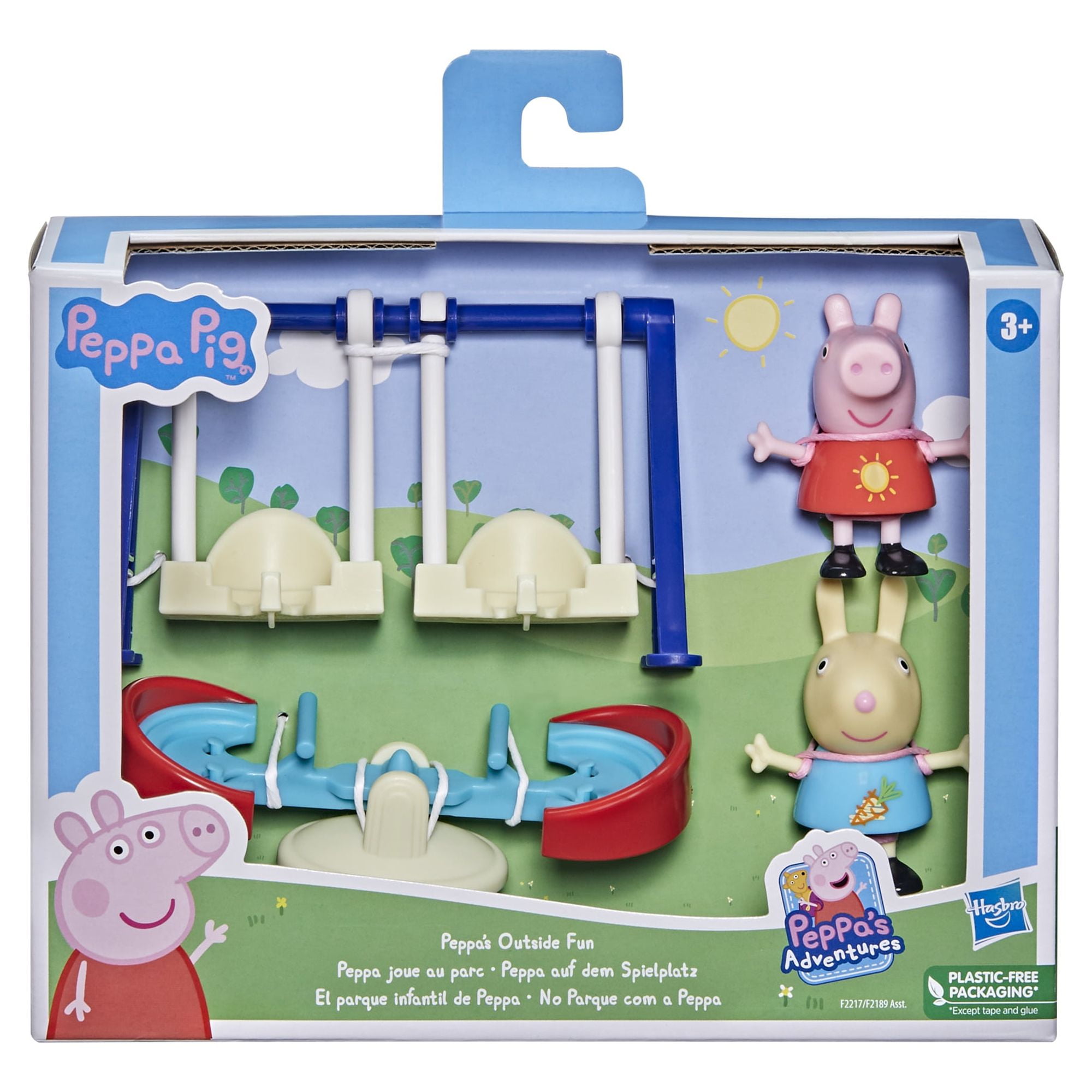 Peppa Pig Peppa's Adventures Peppa's Balloon Park - Juguete preescolar,  juego perfecto para rellenar cestas de Pascua, juguetes de gran regalo para