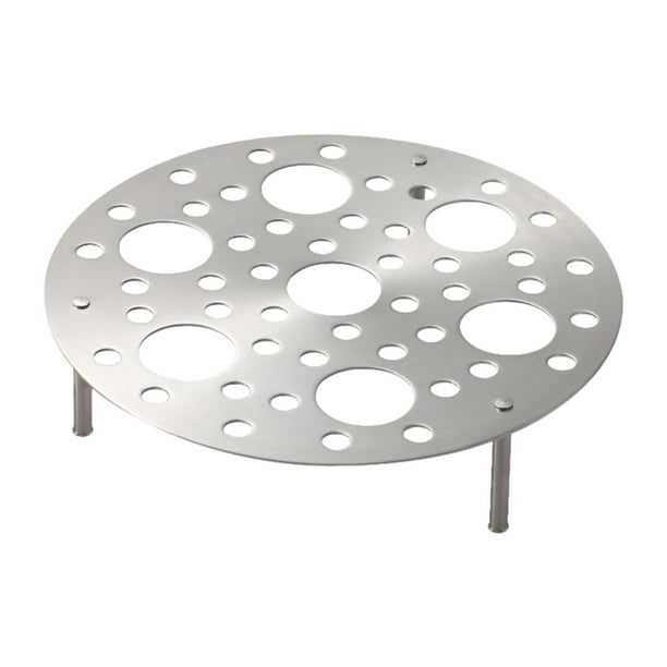 Rejilla de vapor multifuncional, soporte de vapor de acero inoxidable 304, vaporera redonda Piernas cortas