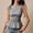 711#Black, variant on Women Cute Boat Neck Tie Shoulder Plaid Print Tank Top Y2k Slim Fit Sleeveless Ruffle Hem Smocked Cami Shirt Green S